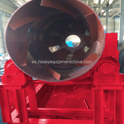 Depurador de tambor rotatorio para la mina de oro aluvial